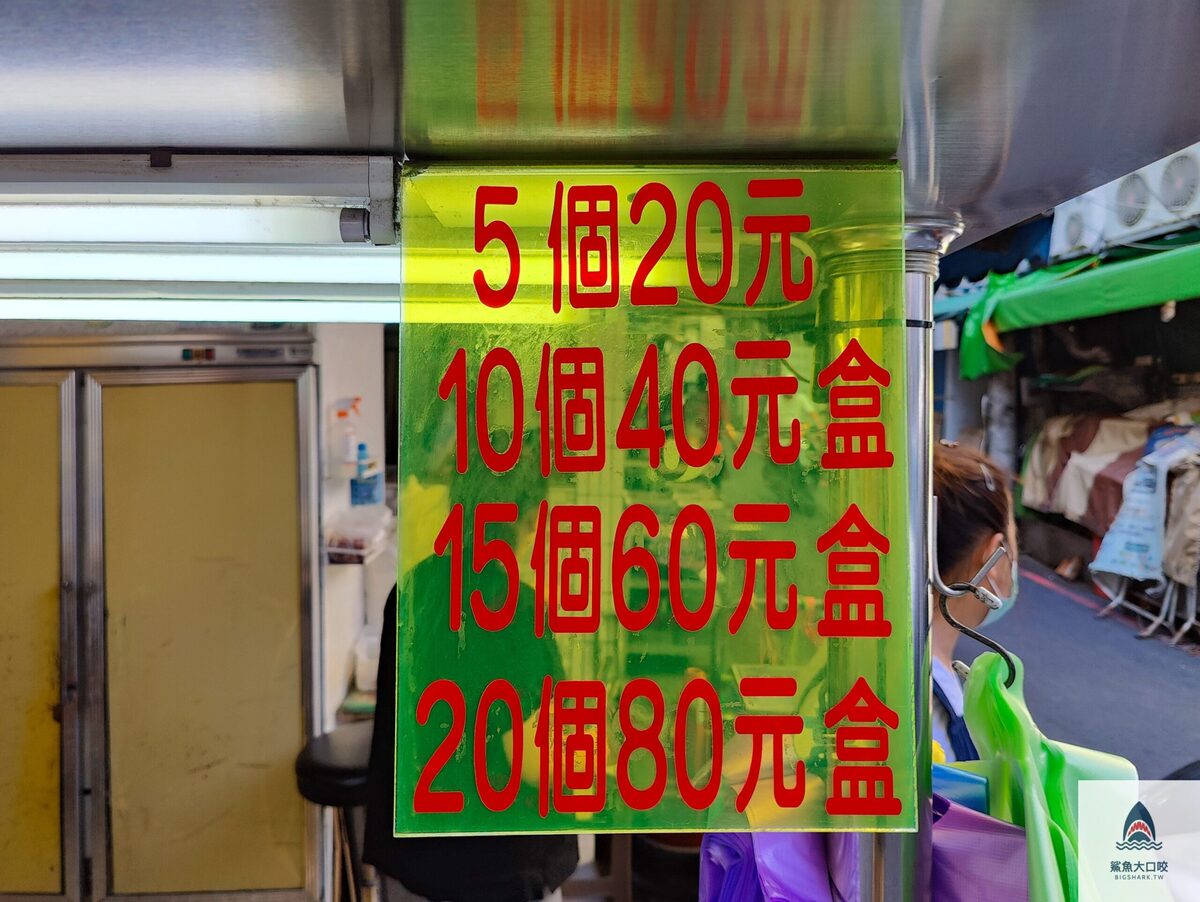 【台中美食】一中福州包，漲到5個20元，依舊很便宜，台中一中街美食推薦（菜單） @鯊魚大口咬