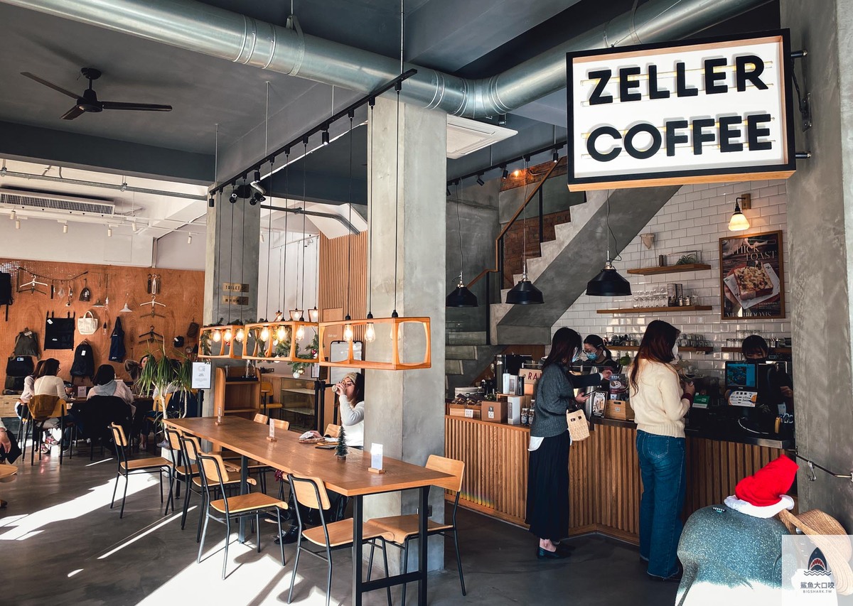【台中咖啡廳】宅樂咖啡Zeller coffee，有餐點、早午餐也有咖啡、甜點的南屯區簡約質感咖啡廳（菜單） @鯊魚大口咬